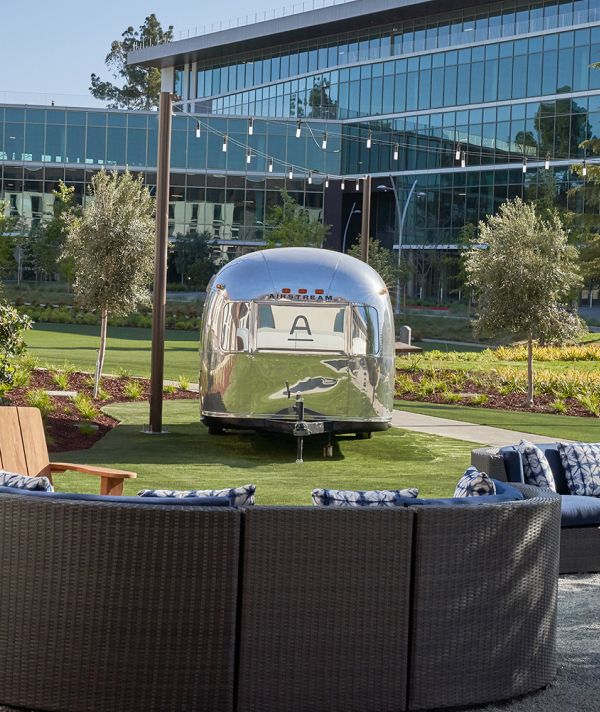 The Airstream Bar and lounge area